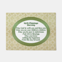 Irish Marriage Blessing, Gold & Green Wedding