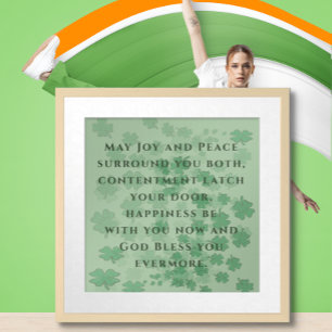 Irish Marriage Blessing - - Poster