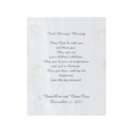 Irish Marriage Blessing Vintage Lace Metal Print