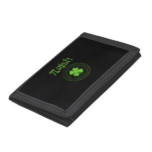 Irish Math Teacher Vintage Shamrock St Patricks Da Tri-fold Wallet
