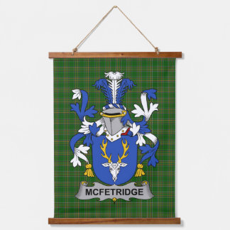 Irish McFetridge Coat of Arms Family Crest Hanging Tapestry