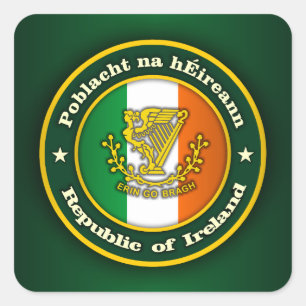 Irish Medallion 2 Square Sticker
