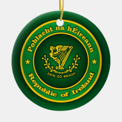 Irish Medallion Apparel Ceramic Ornament