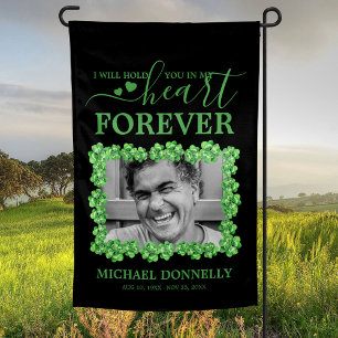 Irish Memorial Photo Grave Stone Garden Flag