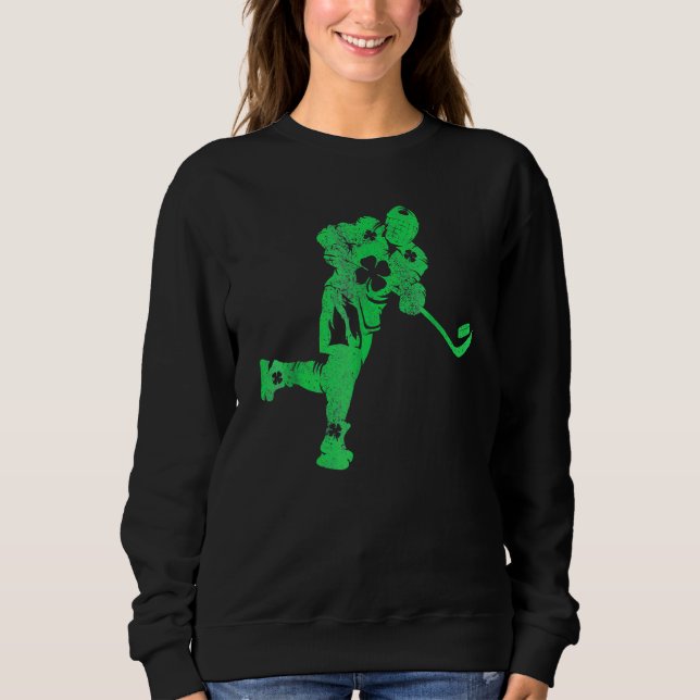 Irish Men Kids Boys  Ice Hockey St Patricks Day Sweatshirt (Front)