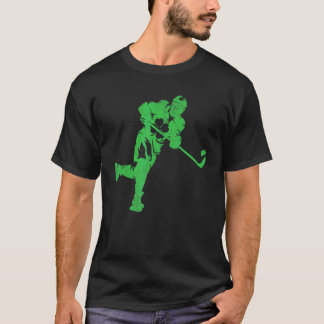 Irish Men Kids Boys  Ice Hockey St Patricks Day T-Shirt