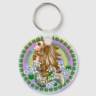 Irish Mermaid Keychain