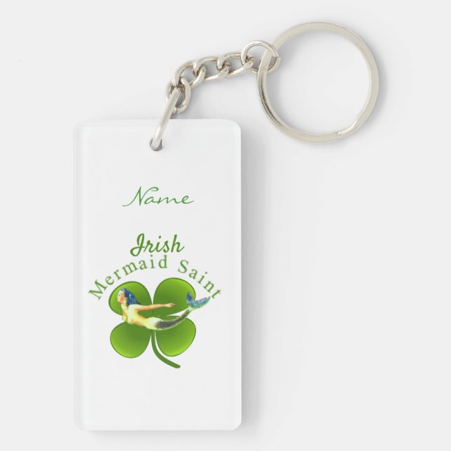 Irish Mermaid Saint Thunder_Cove Keychain (Back)