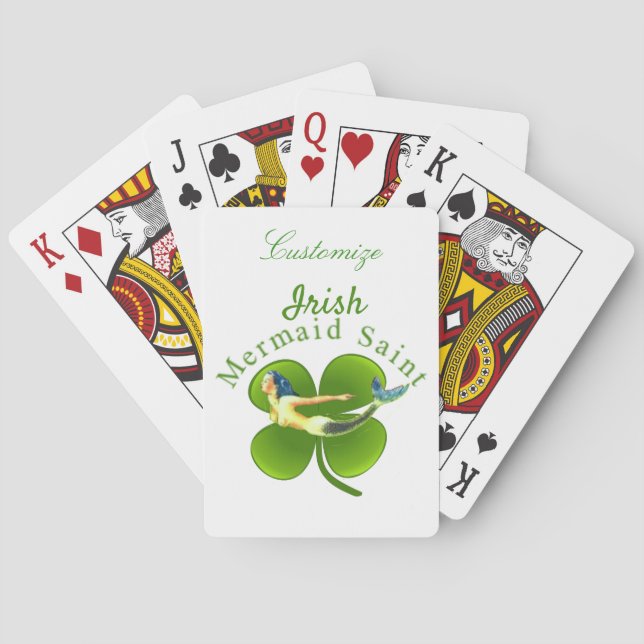 Irish Mermaid Saint Thunder_Cove Poker Cards (Back)