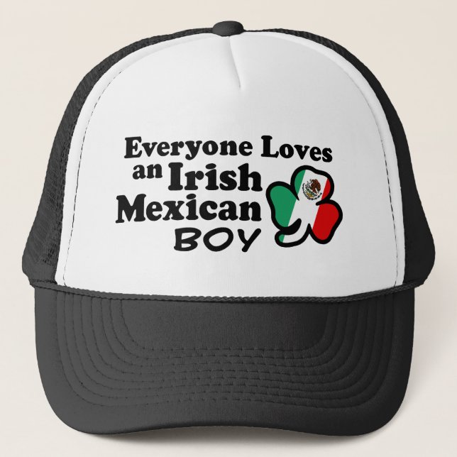 Irish Mexican Boy Trucker Hat (Front)