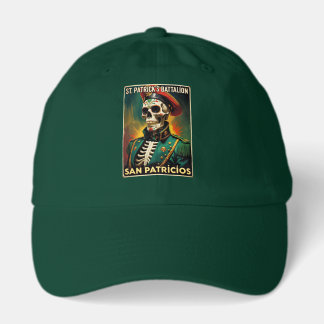 Irish Mexican San Patricio Battalion Celtic Skull Hat