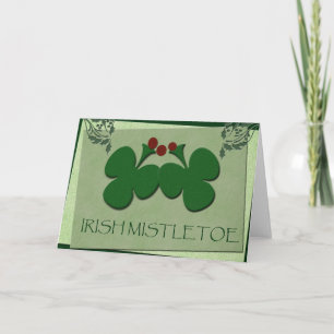 Irish Mistletoe - Showcase your Irish heritage Holiday Card