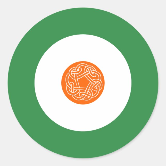 Irish Mod Round Sticker 2 (Front)