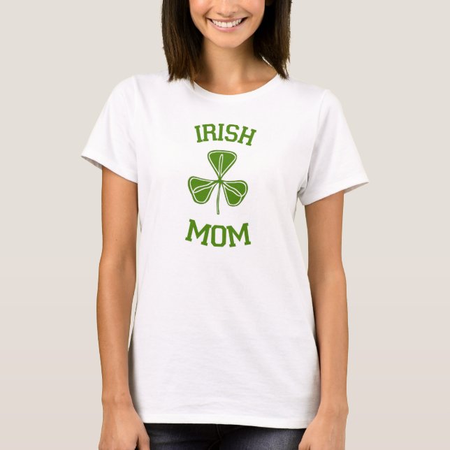 Irish Mom Green Womens T-Shirt (Front)