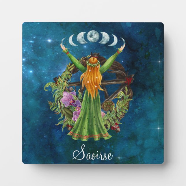 Irish Moon Goddess Plaque (Front)