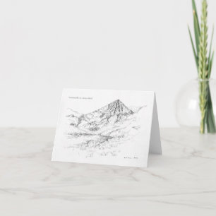 Irish Mountains Blank Greeting Card -Carrauntoohil