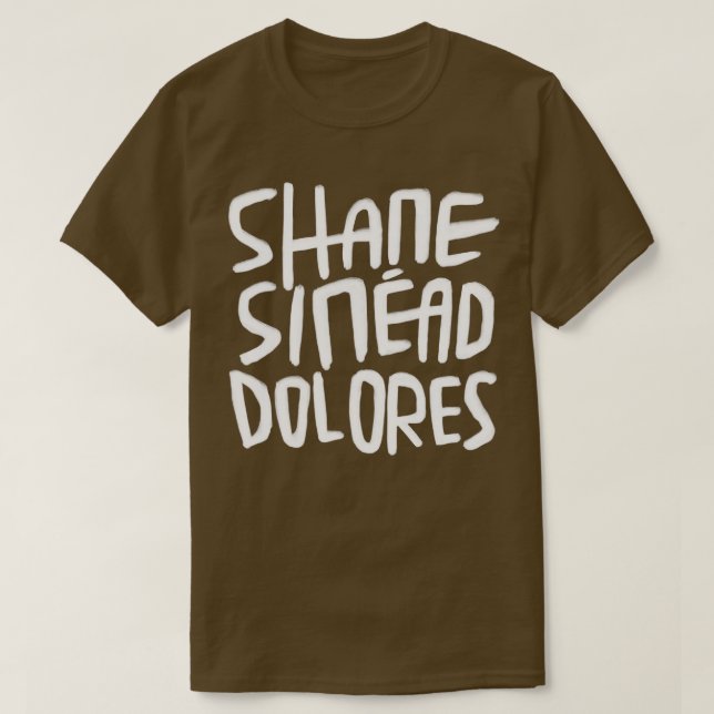 Irish Music Shane Sinead Dolores Irish Music RIP T-Shirt (Design Front)