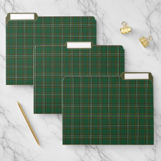 Irish National Original Tartan File Folder