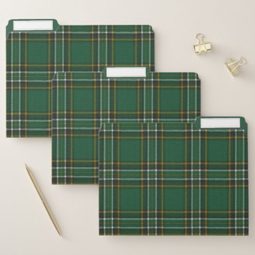 Irish National Original Tartan File Folder