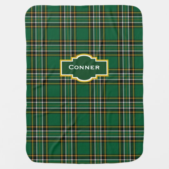 Irish National Plaid Baby Blanket