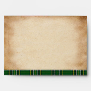 Irish National Tartan A-7 Wedding Envelope
