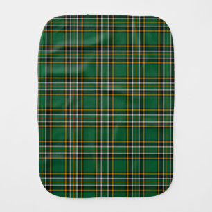 Irish National Tartan Baby Burp Cloth