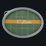 Irish National Tartan  Personalized  Belt Buckle<br><div class="desc">Celebrate your love of all things Ireland with this Irish National tartan pattern. Personalize with name or monogram on center text band</div>