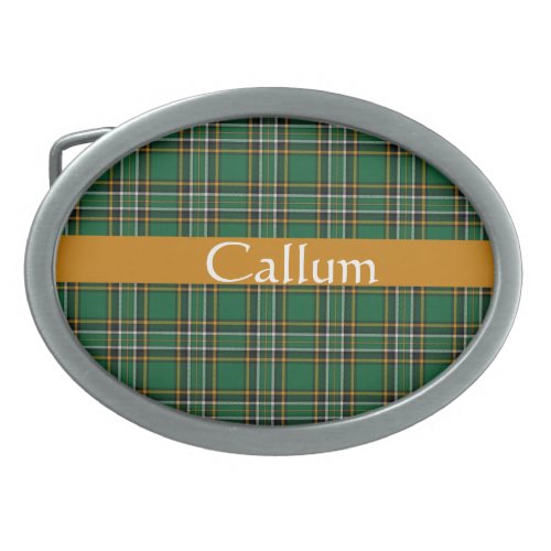 Irish National Tartan  Personalized  Belt Buckle