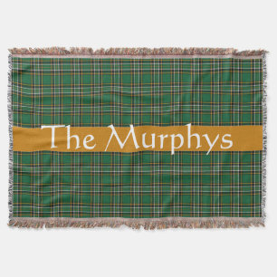 Irish National Tartan Personalized Throw Blanket