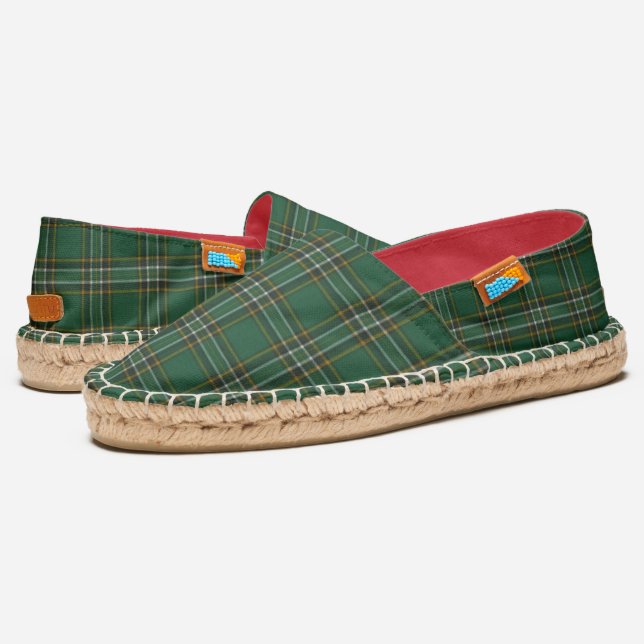 Irish NationalTartan Espadrilles (Angled)
