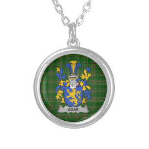Irish Necklace Agar Coat of Arms Family Crest