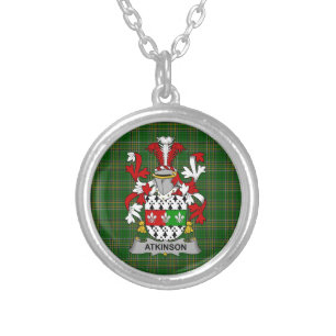 Irish Necklace Atkinson Coat of Arms Family Crest