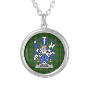 Irish Necklace Bagot Coat of Arms Family Crest