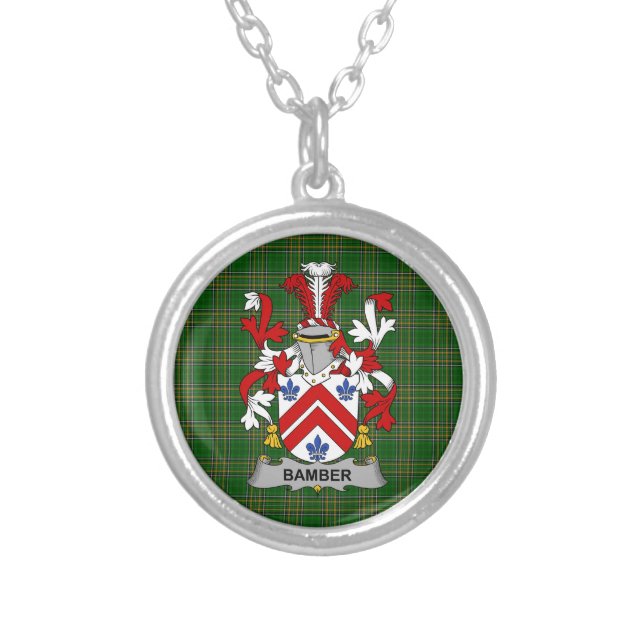 Irish Necklace Bamber Coat of Arms Family Crest (Front)