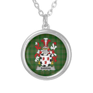 Irish Necklace Barran Coat of Arms Family Crest