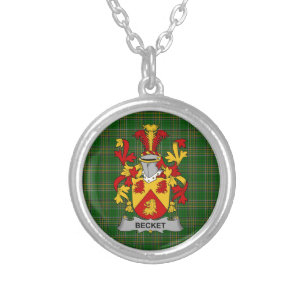 Irish Necklace Becket Coat of Arms Family Crest