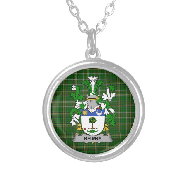 Irish Necklace Beirne or O_Beirne Coat of Arms Fam (Front)
