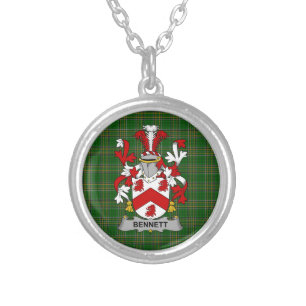 Irish Necklace Bennett Coat of Arms Family Crest