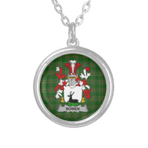 Irish Necklace Bowen Coat of Arms Family Crest