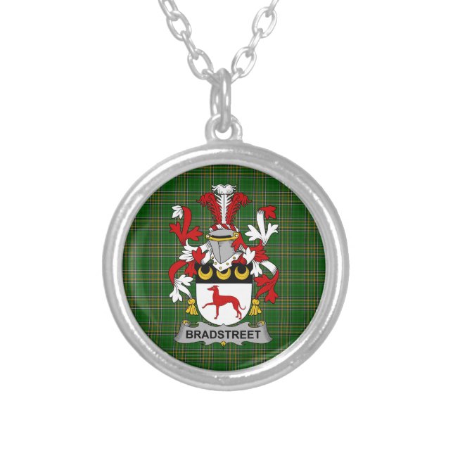 Irish Necklace Bradstreet Coat of Arms Family Cres (Front)