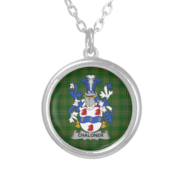 Irish Necklace Chaloner Coat of Arms Family Crest (Front)