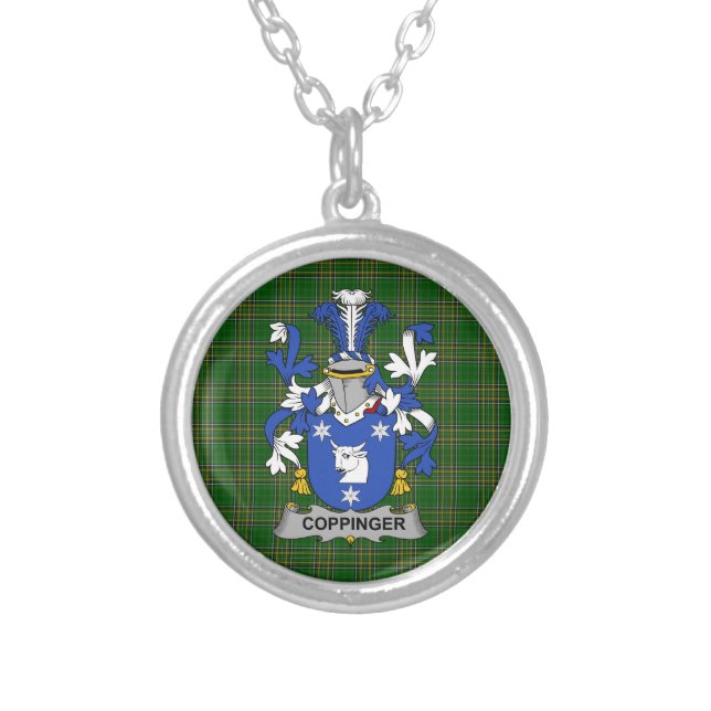 Irish Necklace Coppinger Coat of Arms Family Crest (Front)
