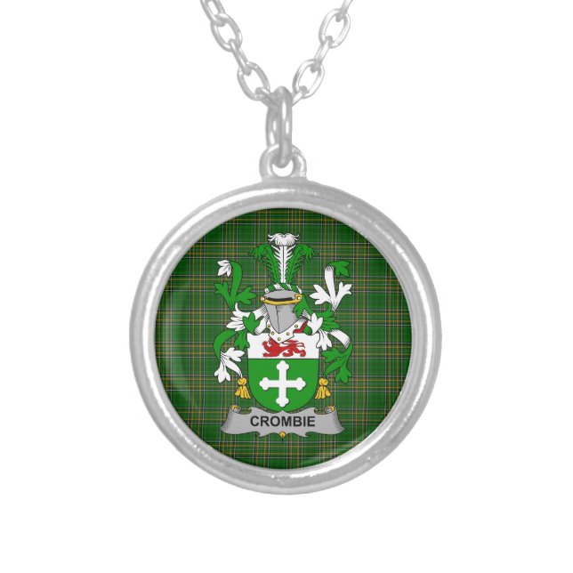 Irish Necklace Crombie Coat of Arms Family Crest (Front)