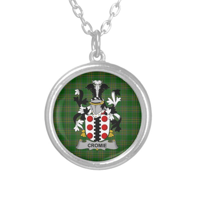 Irish Necklace Cromie Coat of Arms Family Crest (Front)