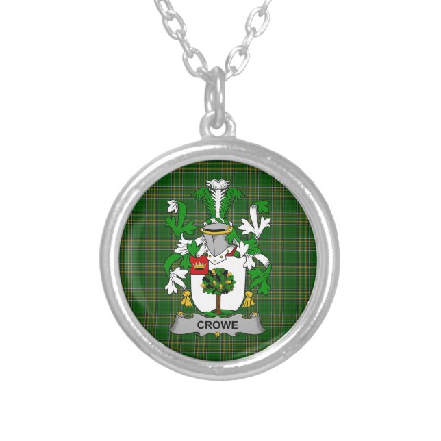 Irish Necklace Crowe or McEnchroe Coat of Arms Fam (Front)
