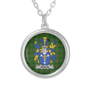 Irish Necklace Devlin or O_Devlin Coat of Arms Fam