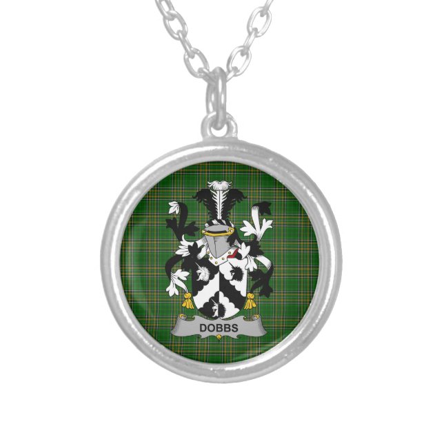 Irish Necklace Dobbs Coat of Arms Family Crest (Front)