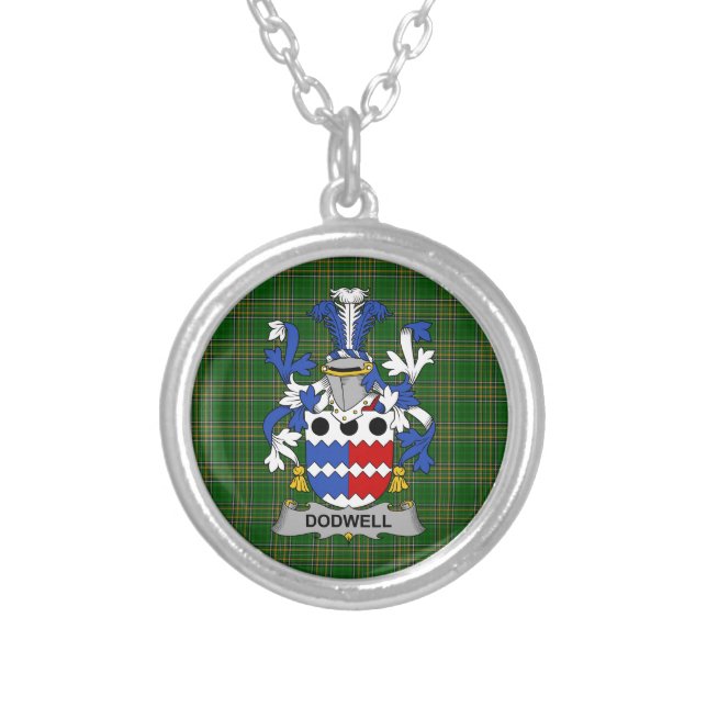 Irish Necklace Dodwell Coat of Arms Family Crest (Front)