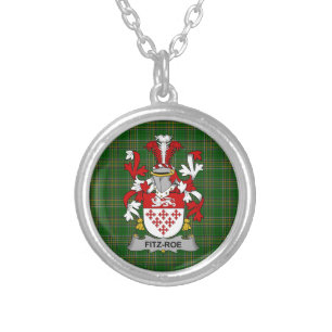 Irish Necklace Fitz-Roe Coat of Arms Family Crest