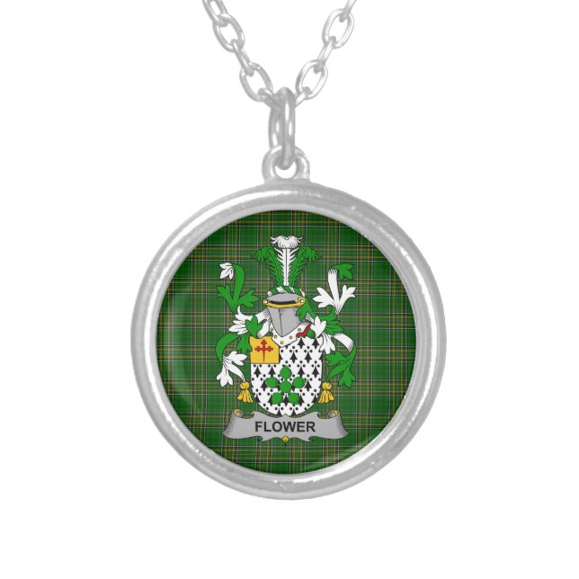 Irish Necklace Flower Coat of Arms Family Crest (Front)